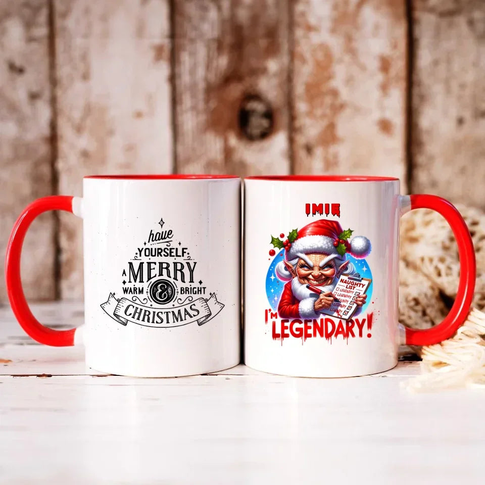 Legendarnie niegrzeczna | Personalizowany kubek świąteczny BN122 - StoryCups.pl