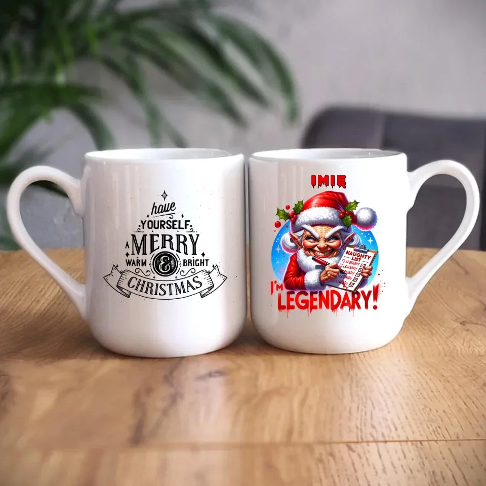 Legendarnie niegrzeczna | Personalizowany kubek świąteczny BN122 - StoryCups.pl
