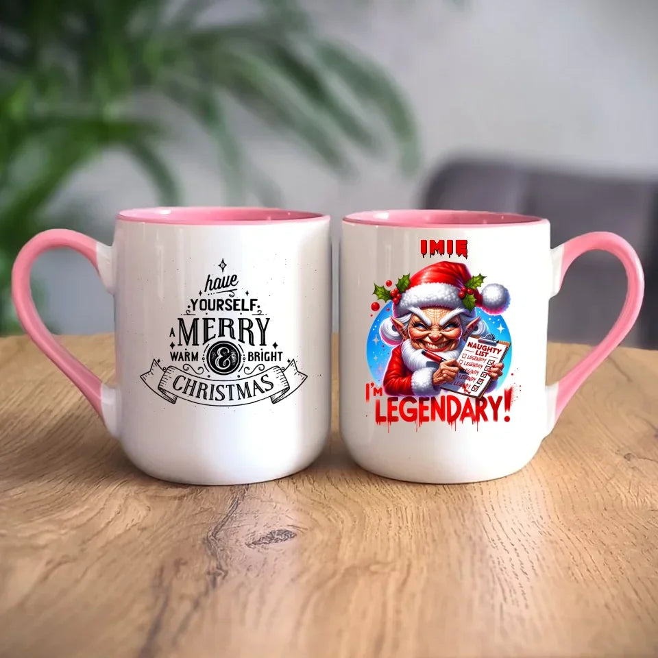 Legendarnie niegrzeczna | Personalizowany kubek świąteczny BN122 - StoryCups.pl