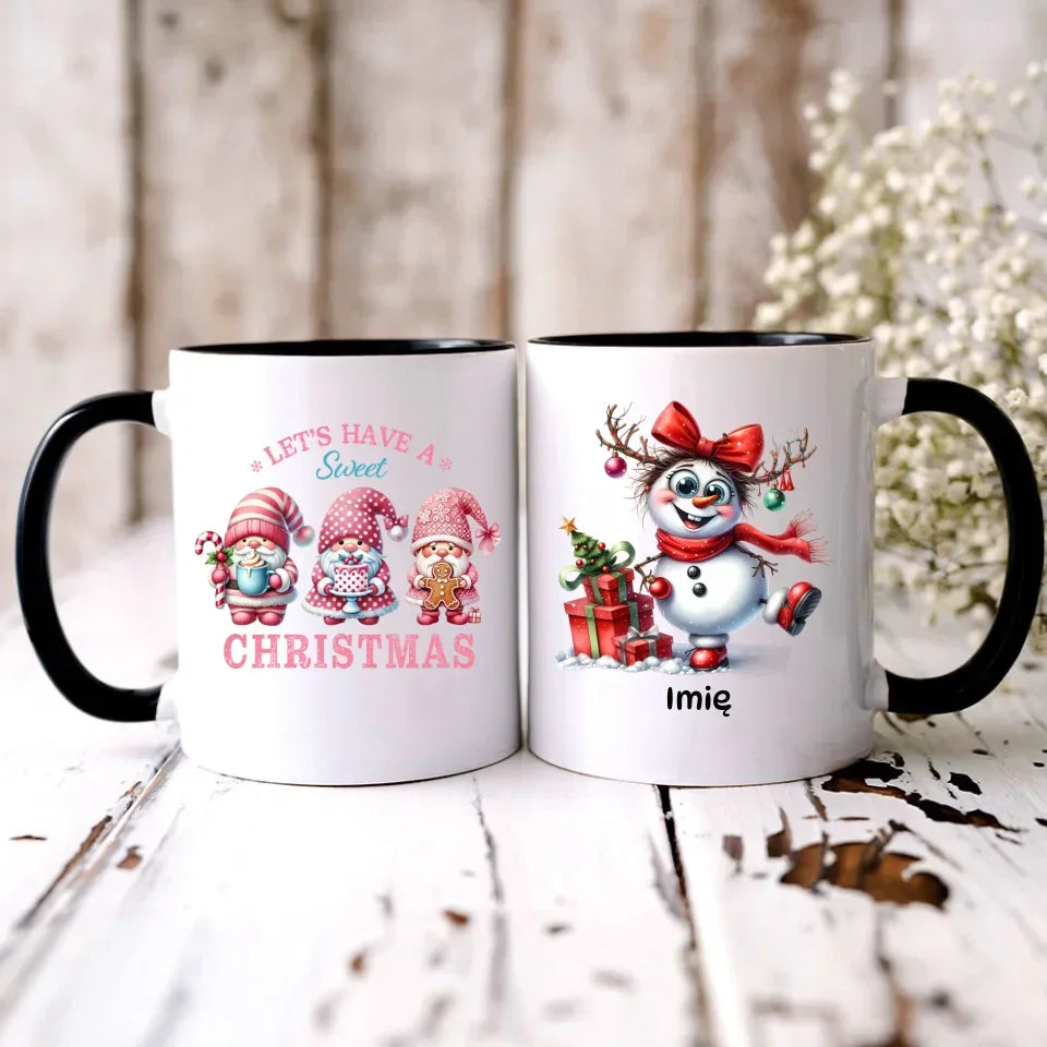 Bałwanek | Personalizowany kubek świąteczny BN123 - StoryCups.pl