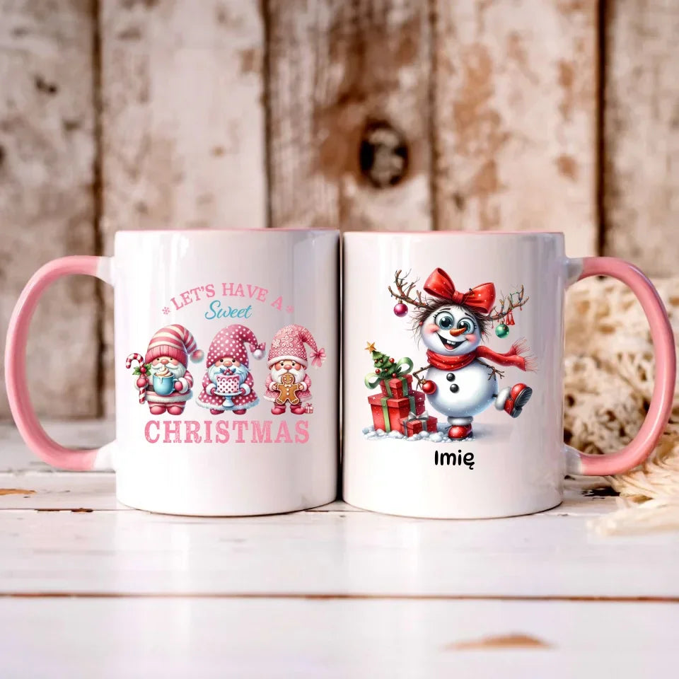 Bałwanek | Personalizowany kubek świąteczny BN123 - StoryCups.pl