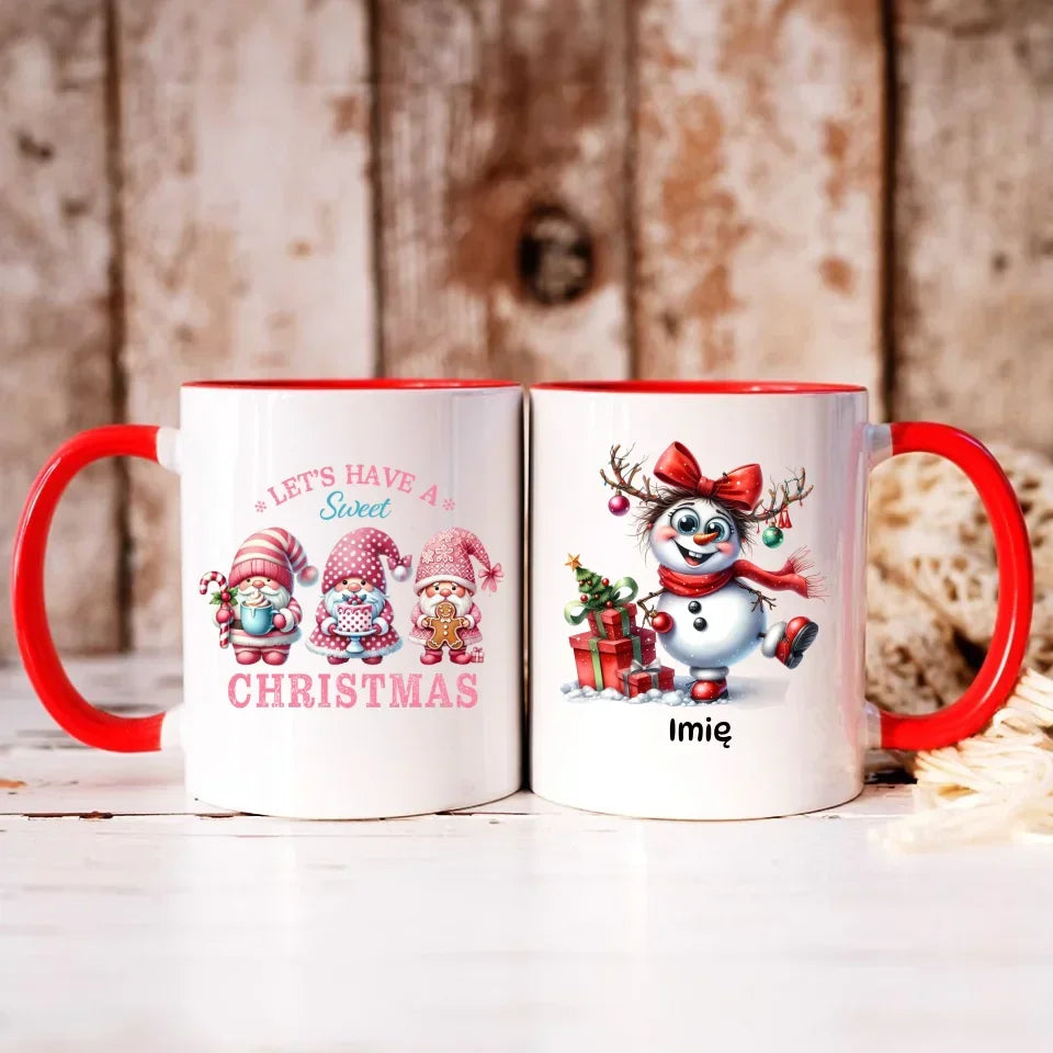 Bałwanek | Personalizowany kubek świąteczny BN123 - StoryCups.pl