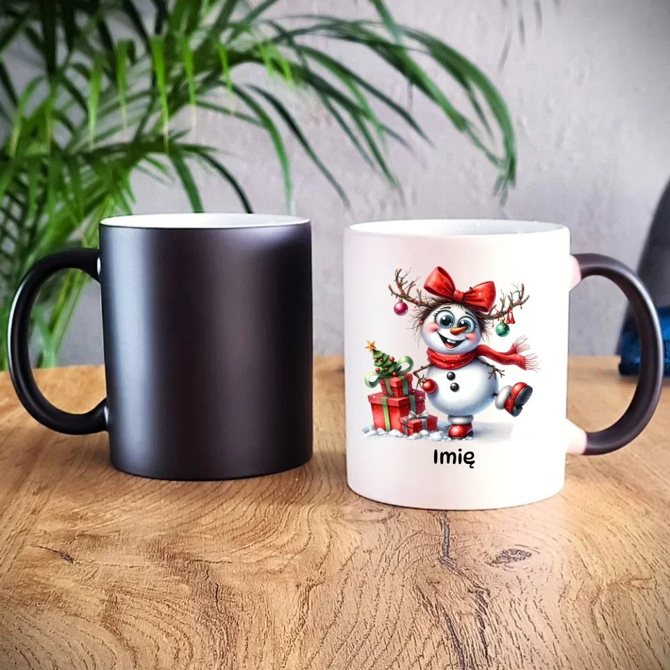 Bałwanek | Personalizowany kubek świąteczny BN123 - StoryCups.pl