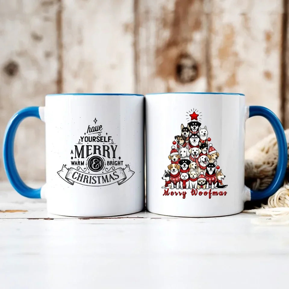 Merry woofmas | Świąteczny kubek BN90 - StoryCups.pl