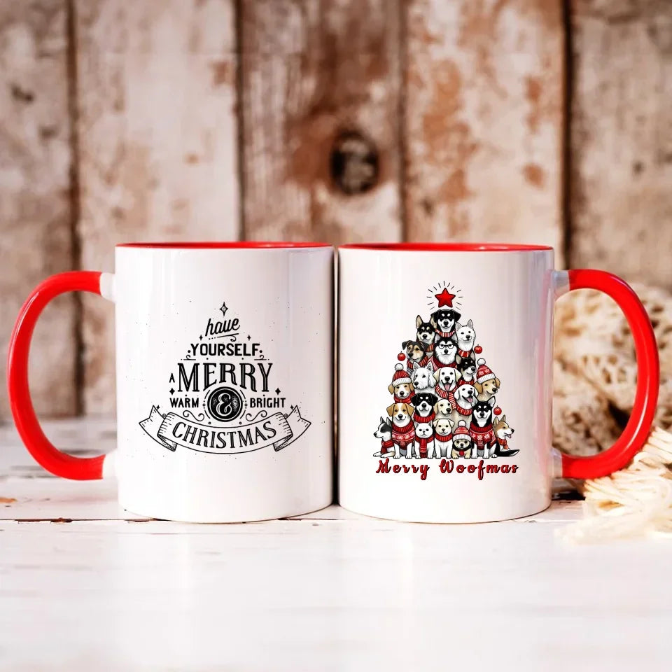 Merry woofmas | Świąteczny kubek BN90 - StoryCups.pl
