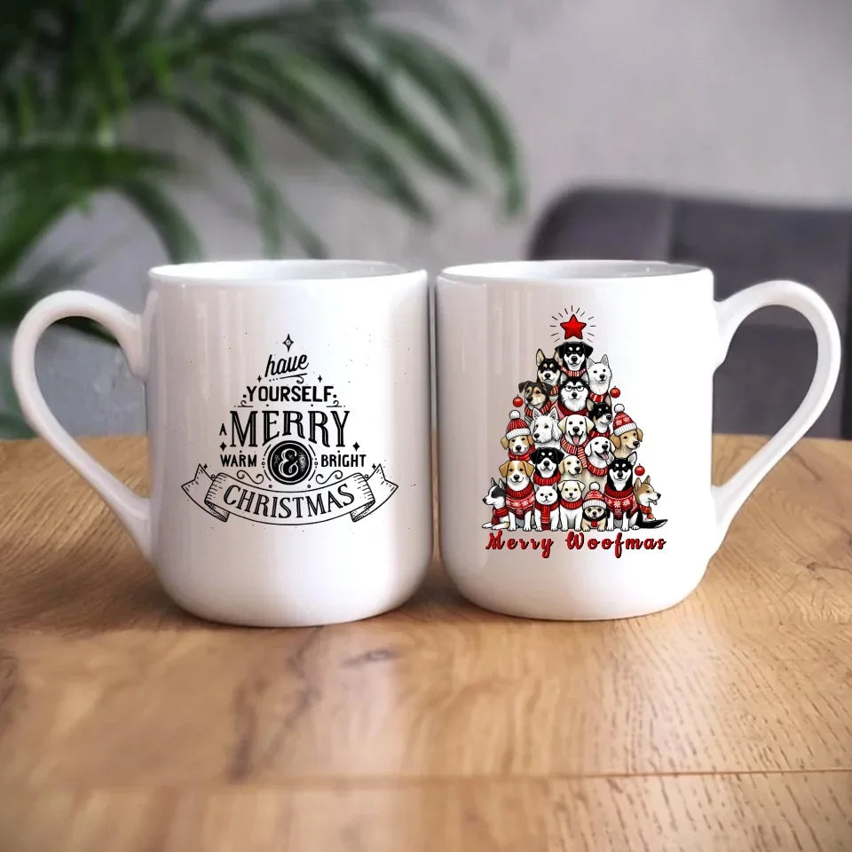 Merry woofmas | Świąteczny kubek BN90 - StoryCups.pl