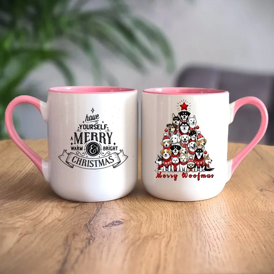 Merry woofmas | Świąteczny kubek BN90 - StoryCups.pl