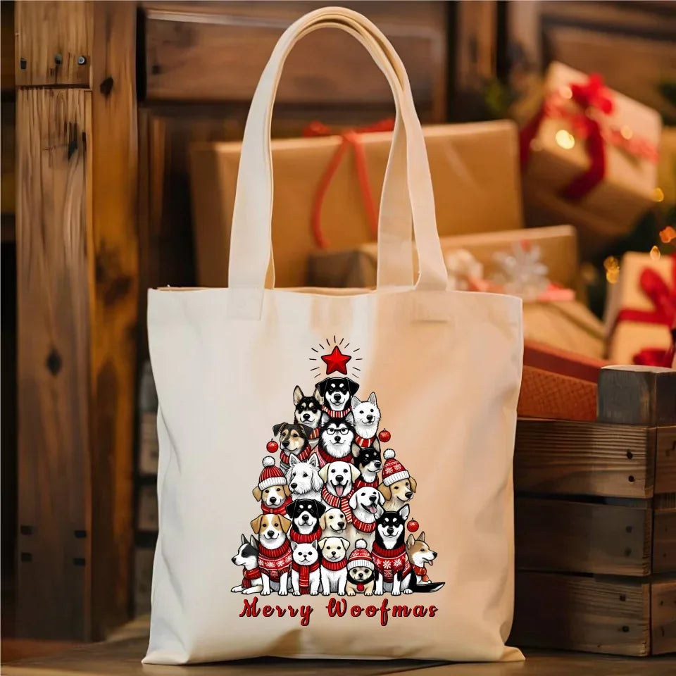 Merry woofmas | Świąteczna torba BN90 - StoryCups.pl