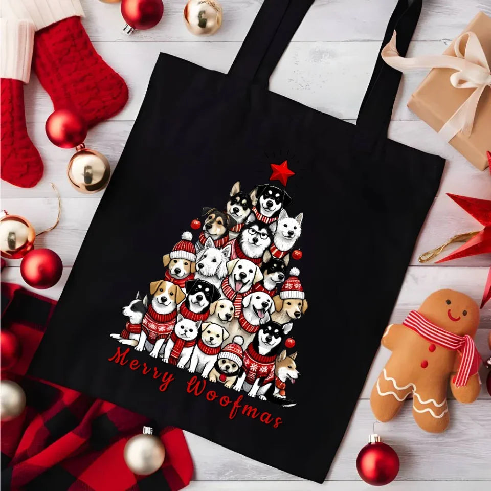 Merry woofmas | Świąteczna torba BN90 - StoryCups.pl