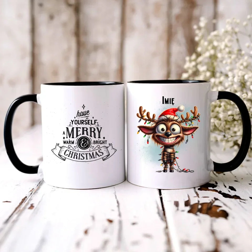 Renifer | Personalizowany kubek świąteczny BN93 - StoryCups.pl
