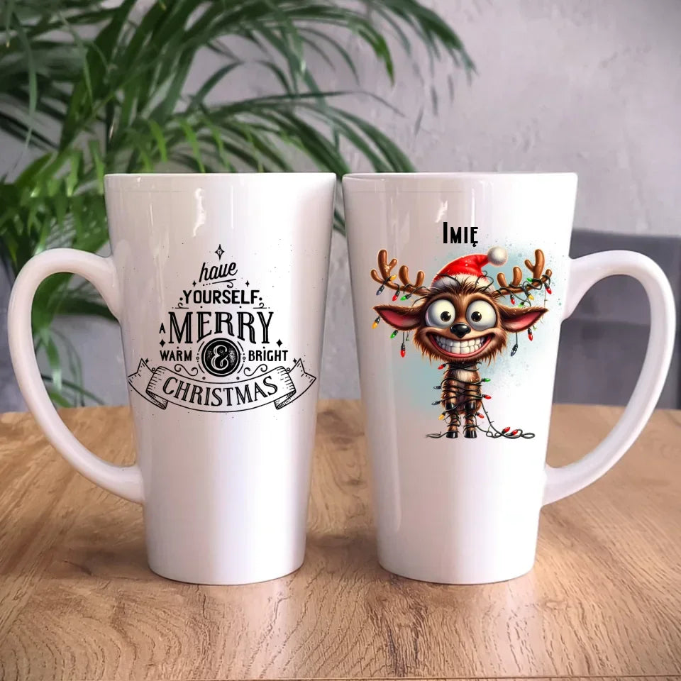 Renifer | Personalizowany kubek świąteczny BN93 - StoryCups.pl