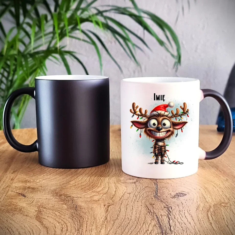Renifer | Personalizowany kubek świąteczny BN93 - StoryCups.pl