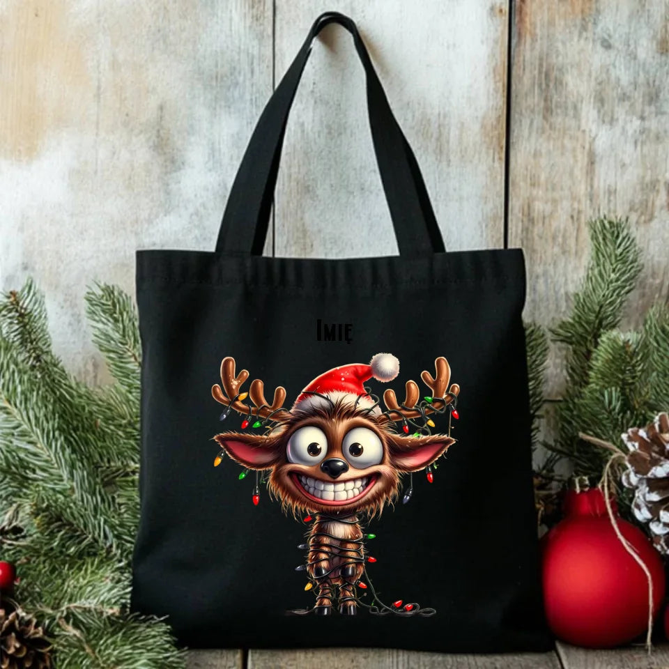 Personalizowana torba świąteczna na prezent Mikołajki Święta