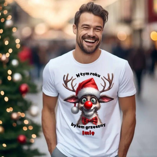 Byłem grzeszny | Świąteczna koszulka męska BN96 - StoryCups.pl