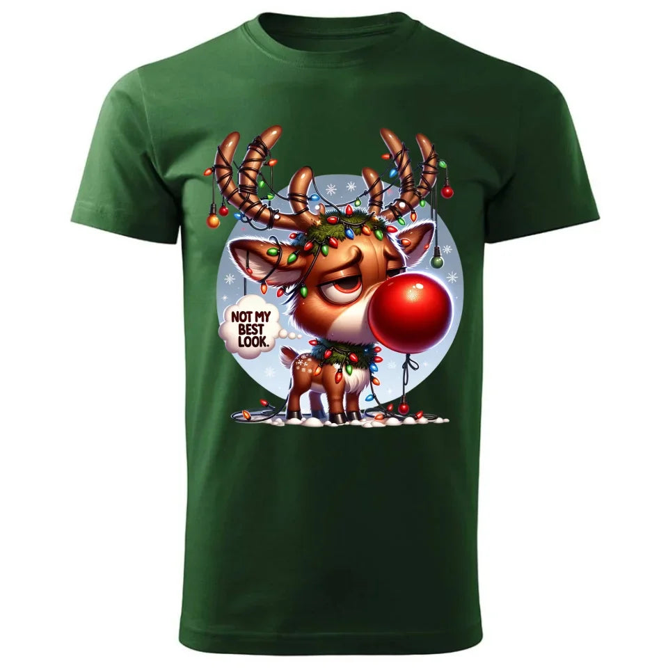 Nie wyglądam najlepiej | Świąteczna koszulka męska BN98 - StoryCups.pl
