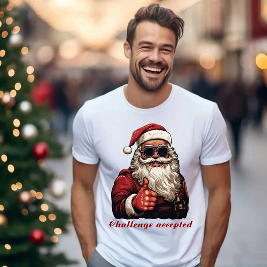 Wyzwanie przyjęte | Świąteczna koszulka męska BN100 - StoryCups.pl