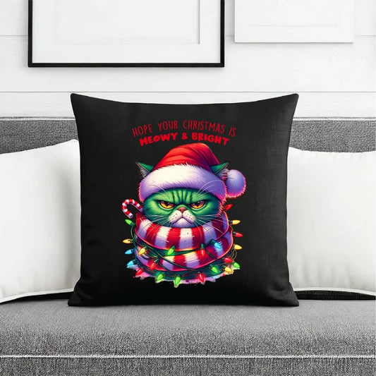 Meowy & Bright | Świąteczna poduszka dekoracyjna BN101 - StoryCups.pl