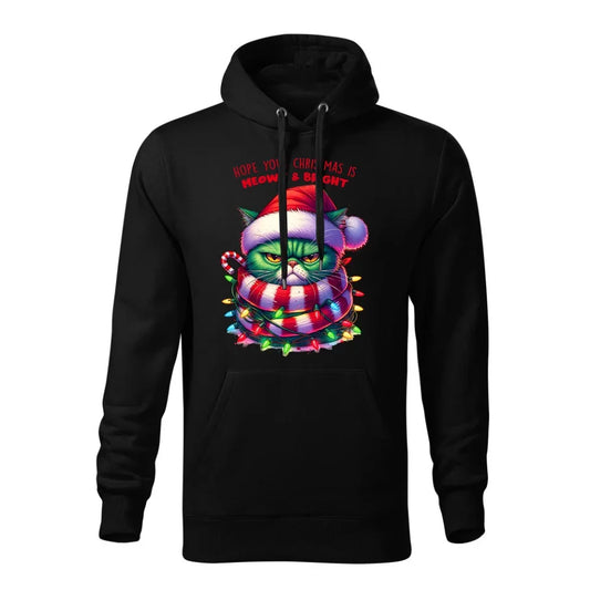 Meowy & Bright | Świąteczna bluza męska z kapturem BN101 - StoryCups.pl