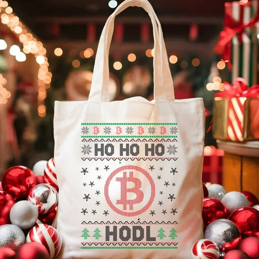 Ho ho ho Hodl Bitcoin | Świąteczna torba BN103 - StoryCups.pl
