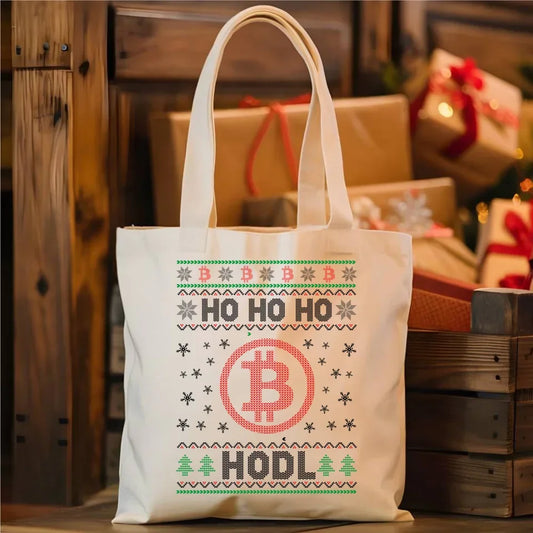 Ho ho ho Hodl Bitcoin | Świąteczna torba BN103 - StoryCups.pl