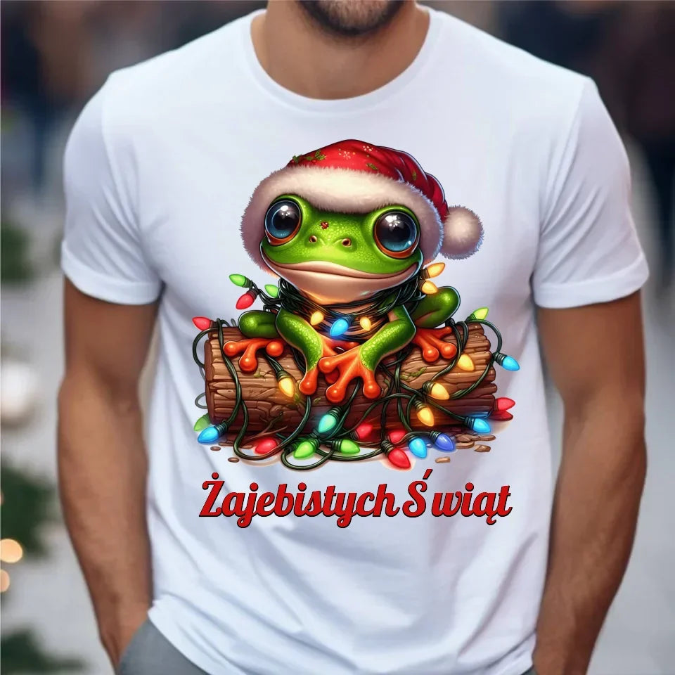 Żajebistych Świąt | Świąteczna koszulka męska BN106 - StoryCups.pl