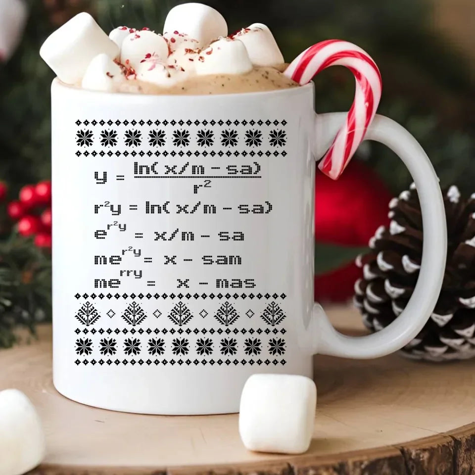Działanie matematyczne matematyka | Świąteczny kubek BN108 - StoryCups.pl