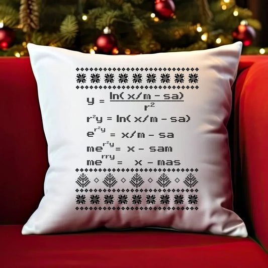 Działanie matematyczne matematyka | Świąteczna poduszka BN108 - StoryCups.pl