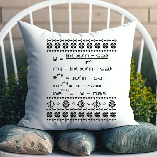 Działanie matematyczne matematyka | Świąteczna poduszka BN108 - StoryCups.pl