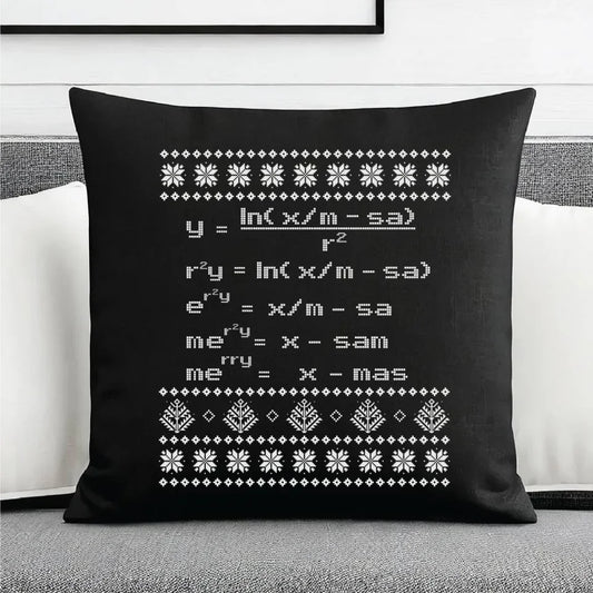 Działanie matematyczne matematyka | Świąteczna poduszka dekoracyjna BN108 - StoryCups.pl