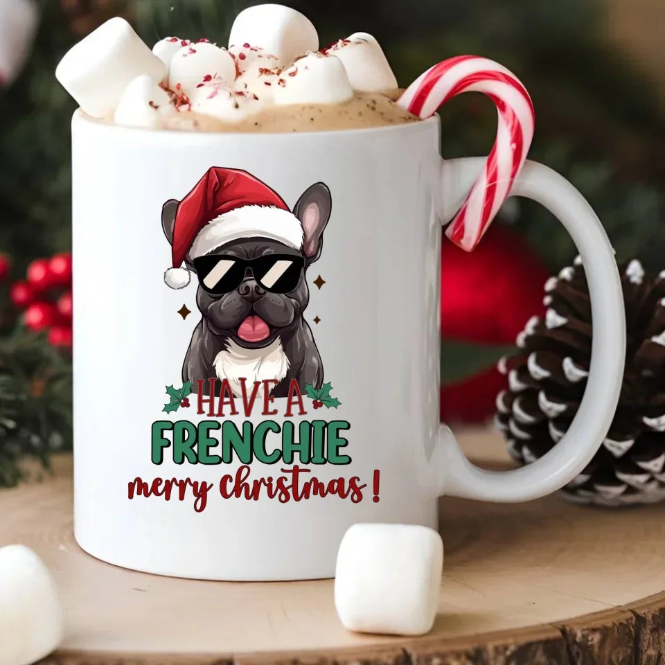 Buldog francuski | Świąteczny kubek BN109 - StoryCups.pl