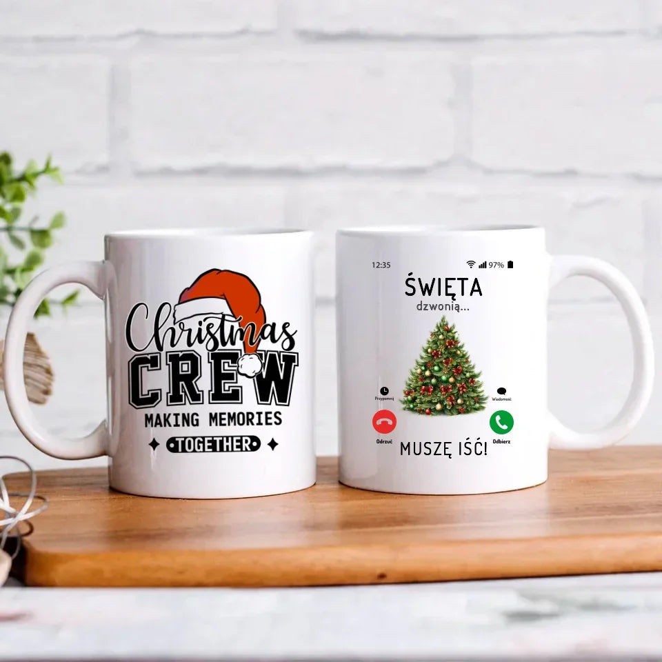 Święta dzwonią muszę iść | Świąteczny kubek BN124 - StoryCups.pl