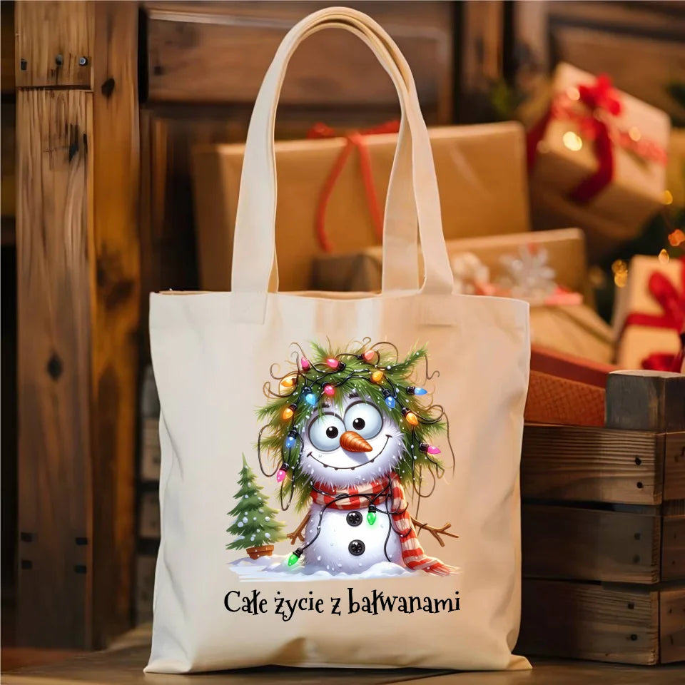 Personalizowana torba świąteczna na prezent Mikołajki Święta
