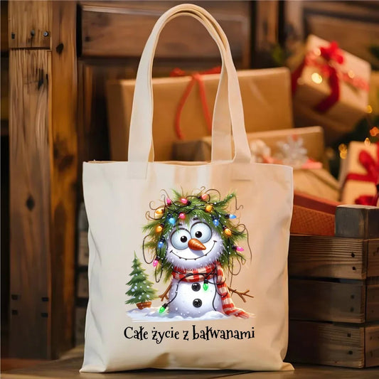 Całe życie z bałwanami | Świąteczna torba BN125 - StoryCups.pl