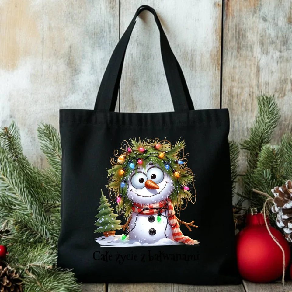 Personalizowana torba świąteczna na prezent Mikołajki Święta
