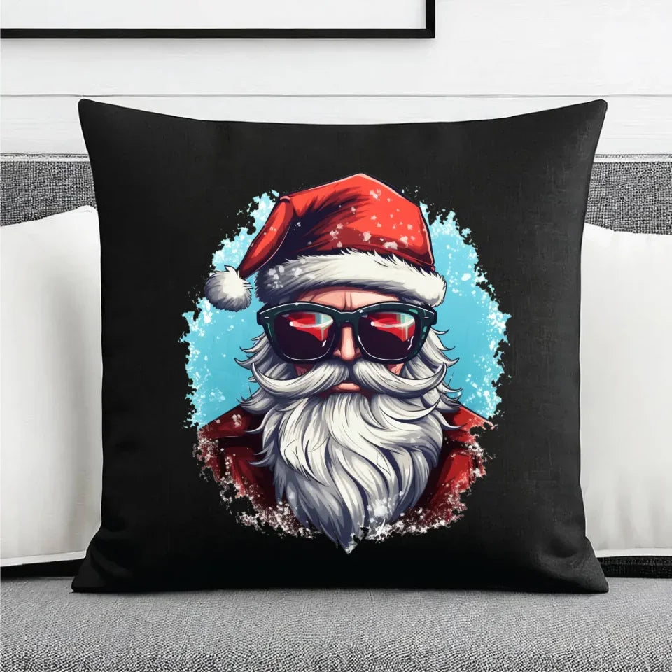 Modern Santa Claus | Świąteczna poduszka dekoracyjna BN126 - StoryCups.pl