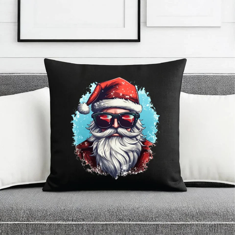 Modern Santa Claus | Świąteczna poduszka dekoracyjna BN126 - StoryCups.pl