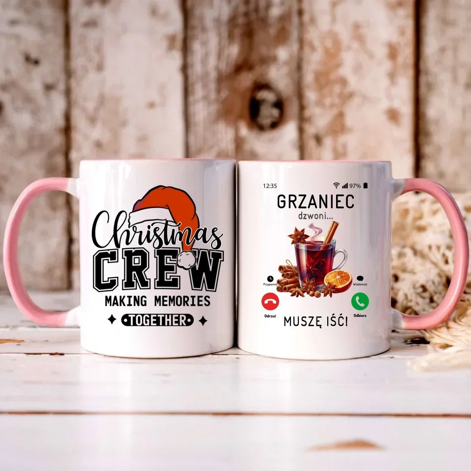 Grzaniec dzwoni muszę iść | Świąteczny kubek BN127 - StoryCups.pl