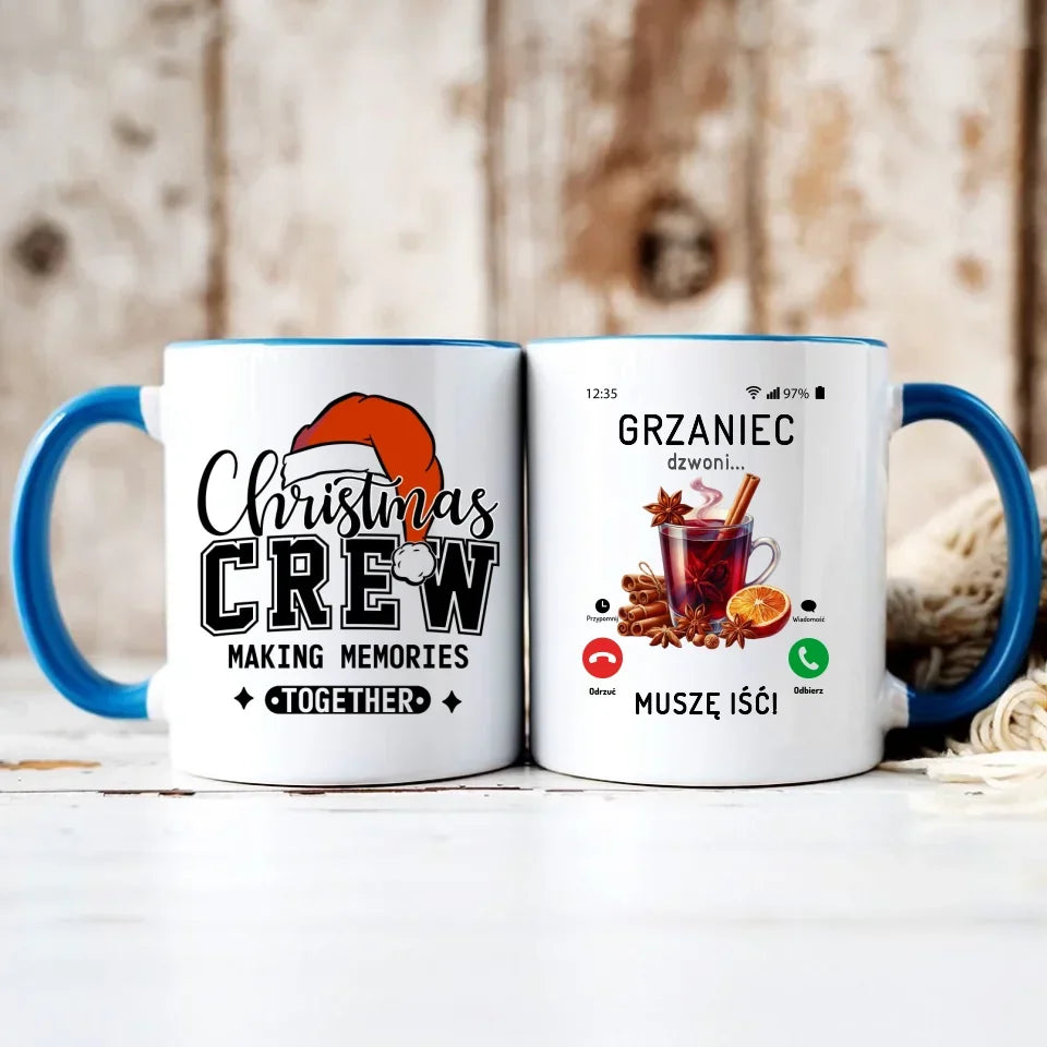 Grzaniec dzwoni muszę iść | Świąteczny kubek BN127 - StoryCups.pl