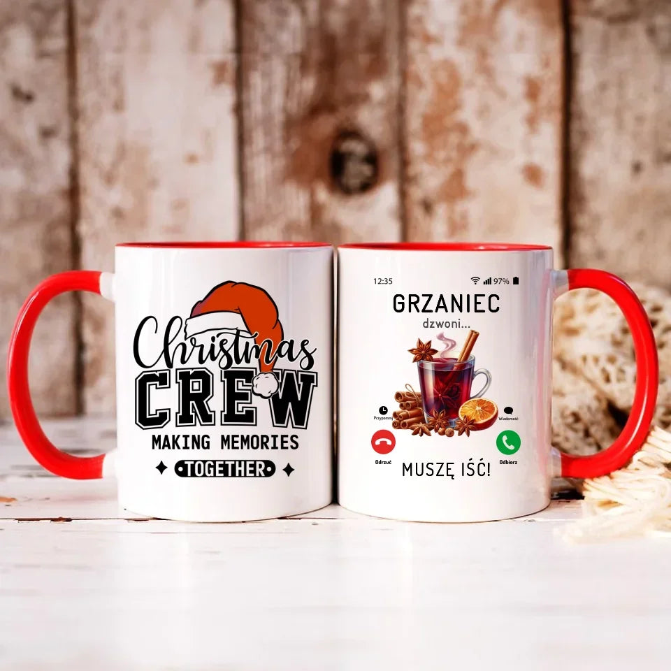 Grzaniec dzwoni muszę iść | Świąteczny kubek BN127 - StoryCups.pl