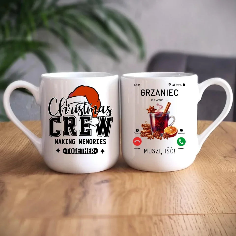Grzaniec dzwoni muszę iść | Świąteczny kubek BN127 - StoryCups.pl