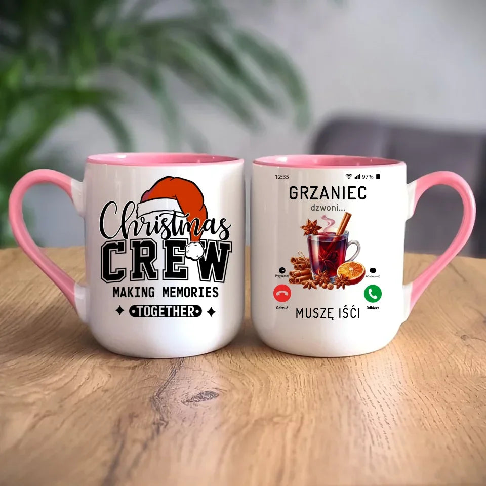 Grzaniec dzwoni muszę iść | Świąteczny kubek BN127 - StoryCups.pl