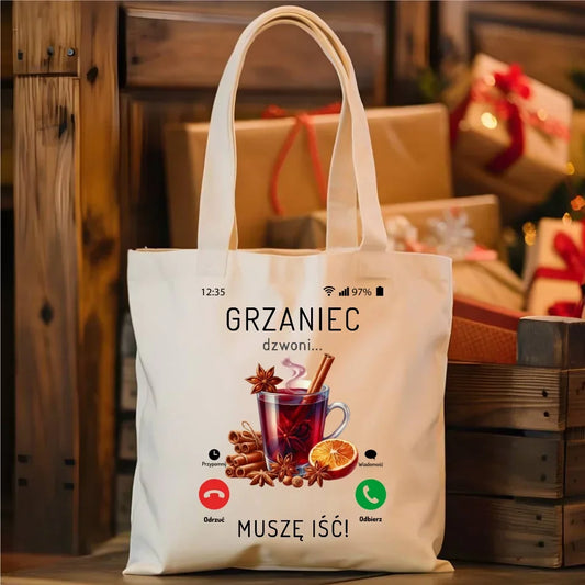 Grzaniec dzwoni muszę iść | Świąteczna torba BN127 - StoryCups.pl