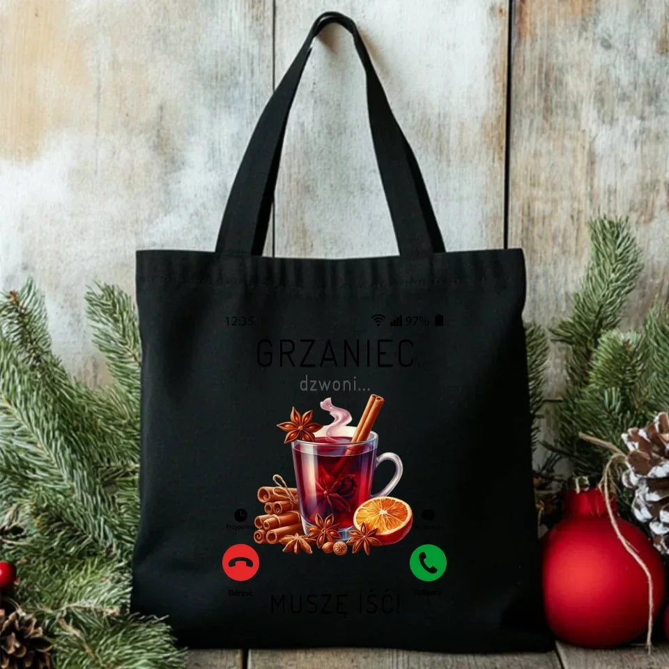 Grzaniec dzwoni muszę iść | Świąteczna torba BN127 - StoryCups.pl