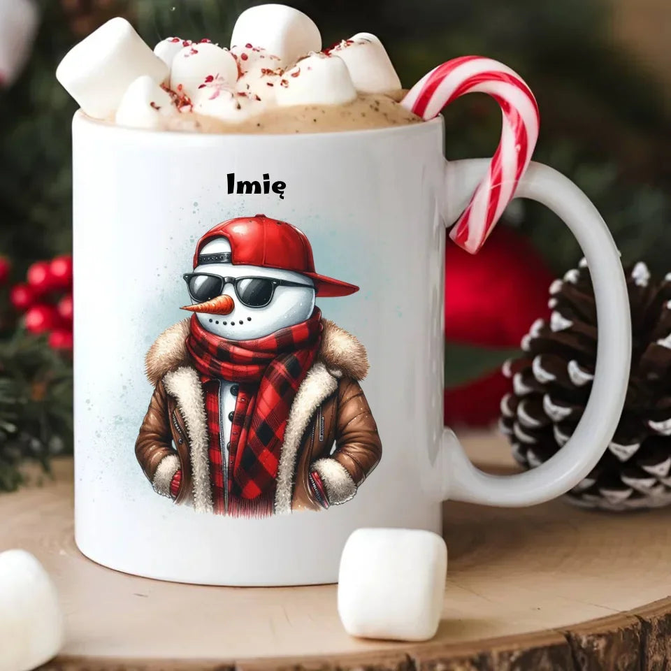 Fajny bałwan | Świąteczny kubek BN129 - StoryCups.pl