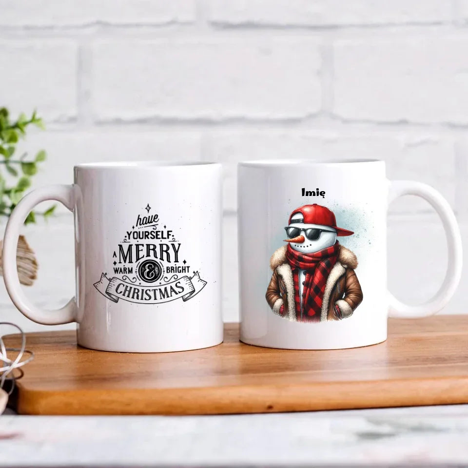 Fajny bałwan | Świąteczny kubek BN129 - StoryCups.pl