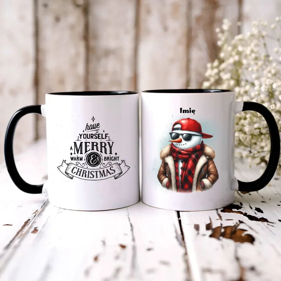 Fajny bałwan | Świąteczny kubek BN129 - StoryCups.pl