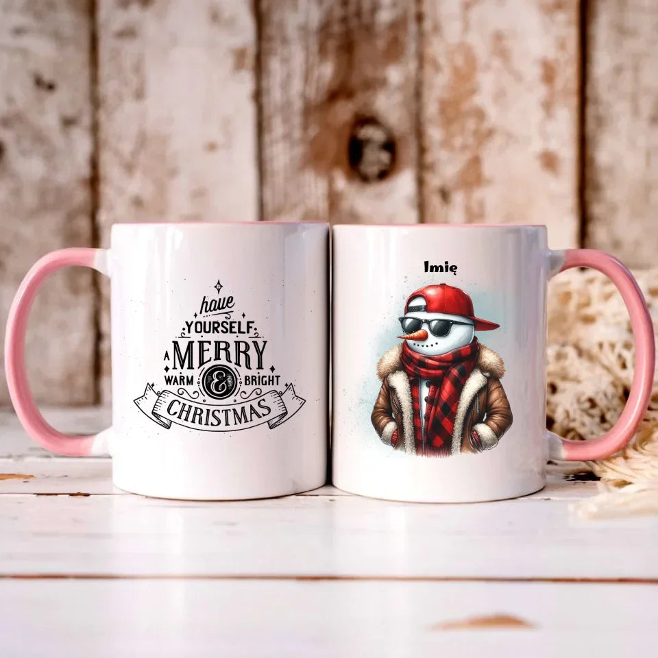 Fajny bałwan | Świąteczny kubek BN129 - StoryCups.pl