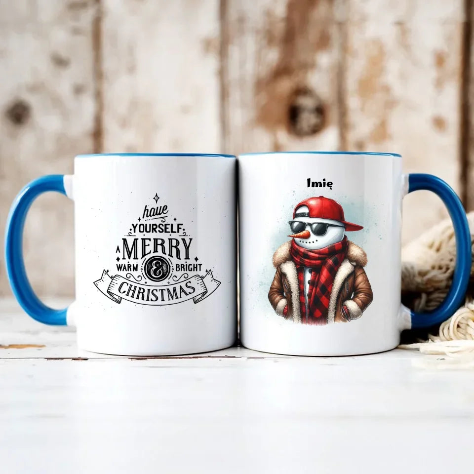 Fajny bałwan | Świąteczny kubek BN129 - StoryCups.pl