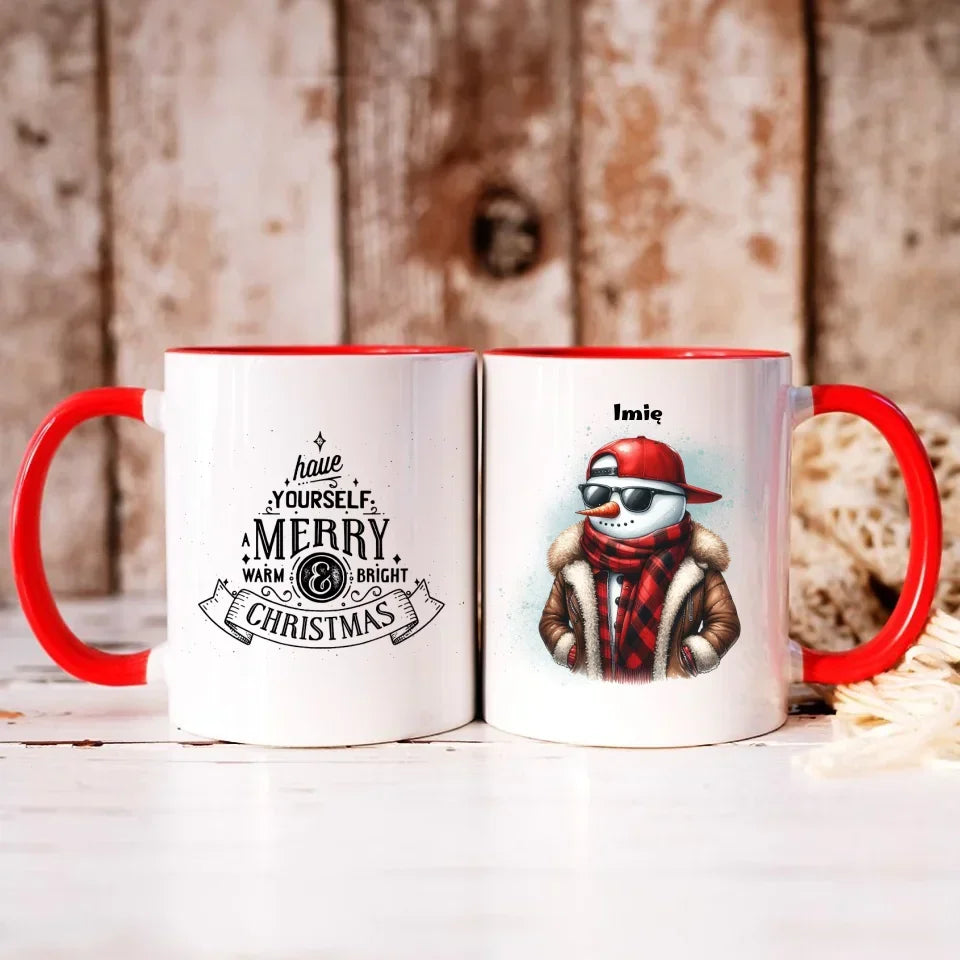 Fajny bałwan | Świąteczny kubek BN129 - StoryCups.pl