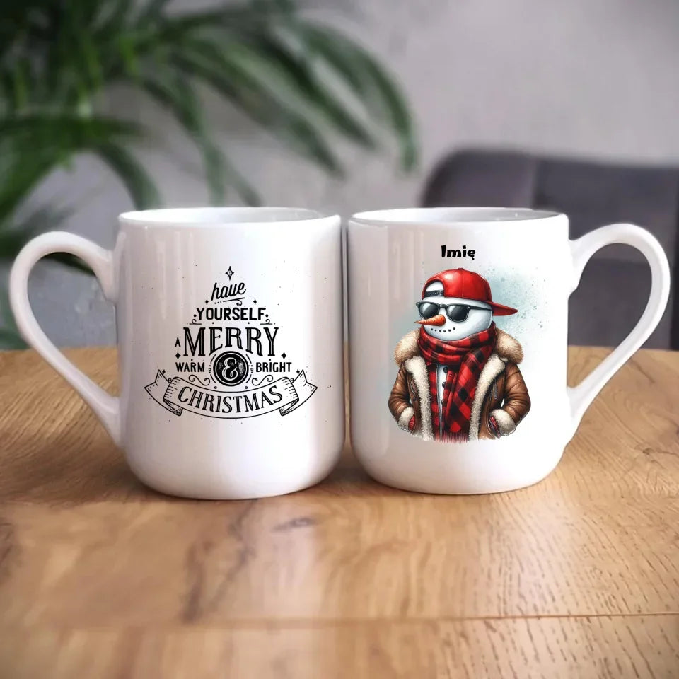Fajny bałwan | Świąteczny kubek BN129 - StoryCups.pl
